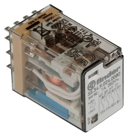 Produktfoto 1 von Finder 55 Relais 24V dc Spule 4 CO 7A