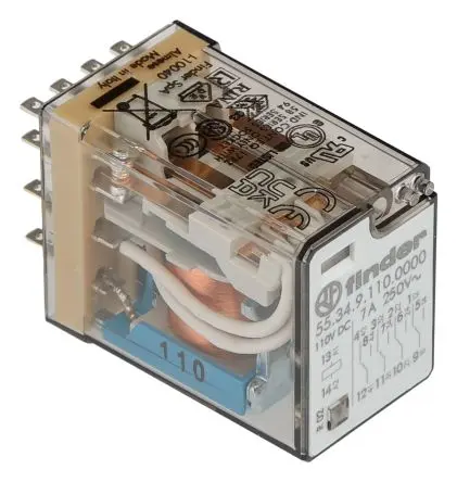 Produktfoto 1 von Finder 55 Relais 110V dc Spule 4 CO 7A