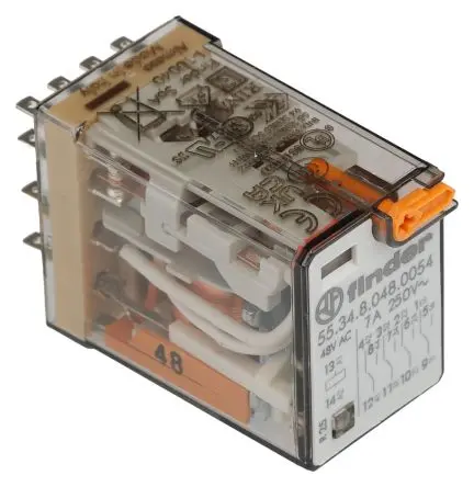 Produktfoto 1 von Finder 55 Relais 48V ac Spule 4 CO 7A