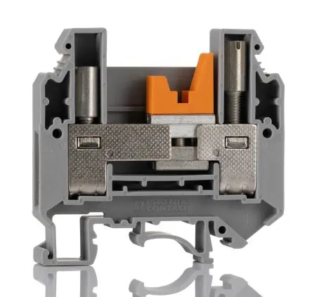 Produktfoto 1 von Phoenix Contact URTK-BEN Klemmlieste abtrennen 1 Grau, 0.5mm², 16 mm², 500V Schraubbefestigung