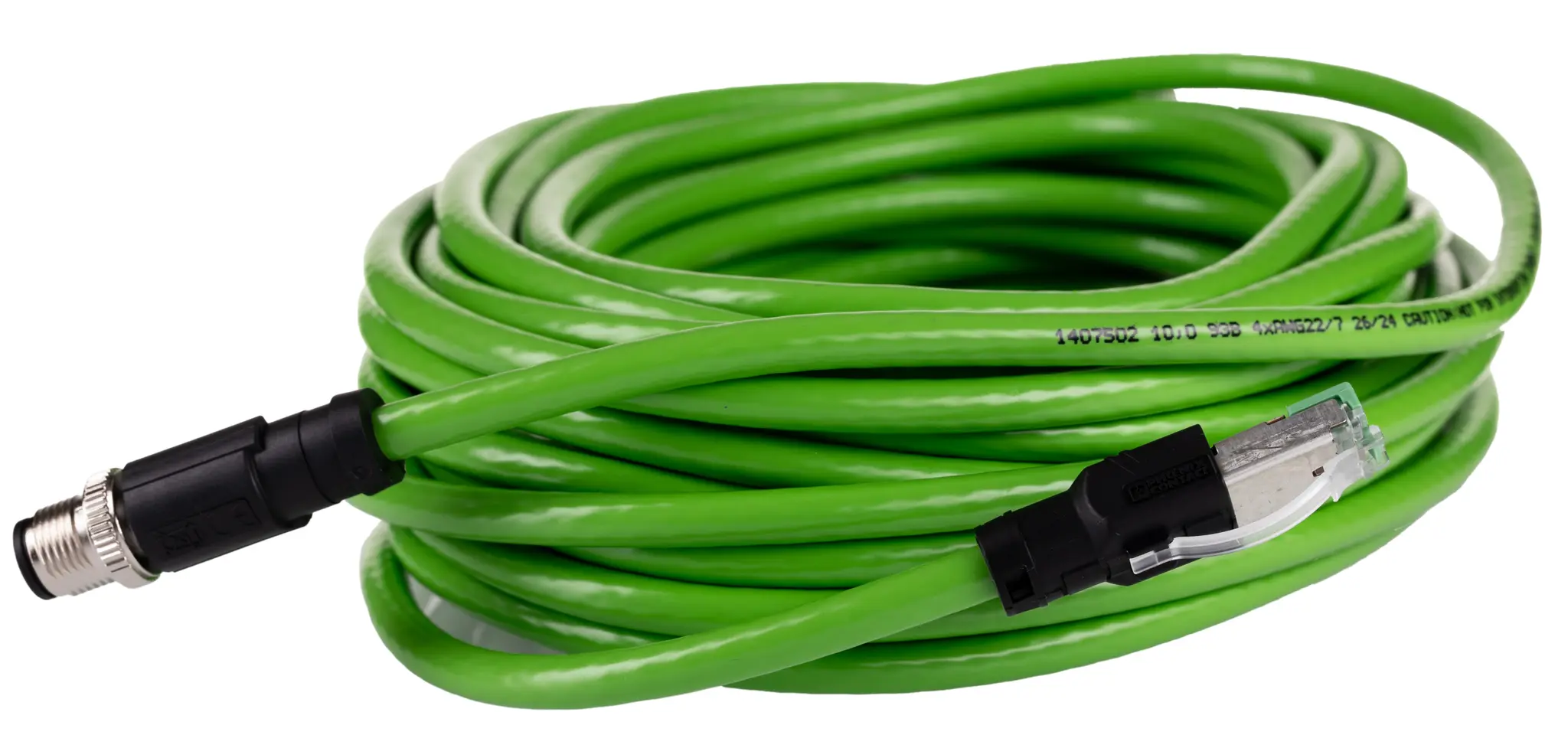 Produktfoto 1 von Phoenix Contact Cat.5 Ethernet-Kabel, 10 m, Grün Abgeschirmt, Aussen ø 6.5 mm Außen-ø , Polyvinylchlorid
