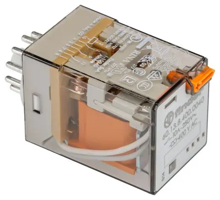 Produktfoto 1 von Finder 60 Relais 400V ac Spule Dreipoliger Umschalter 6A 19.8 kΩ 2.2 VA