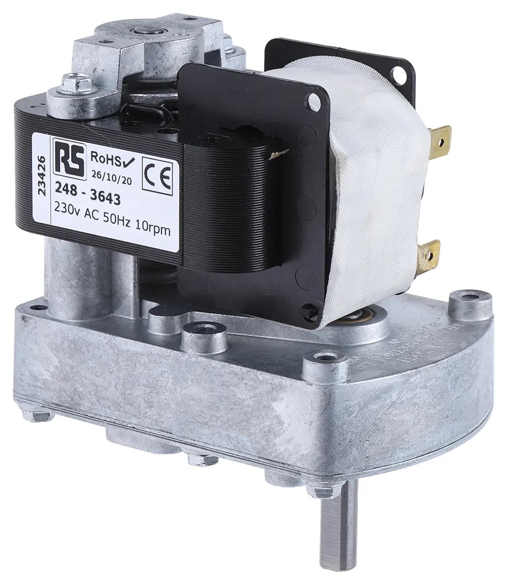 Produktfoto 1 von Mellor Electric UB T6 Stirnrad AC-Getriebemotor Rechtsdrehend, 24 W 10 rpm 230 V
