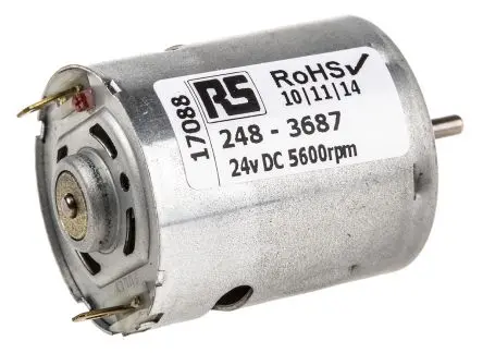 Produktfoto 1 von Mellor Electric R DC Bürstenmotor Gleichstrommotor bis 2.3 Ncm, 24V dc, 5600U/min, 27.7mm