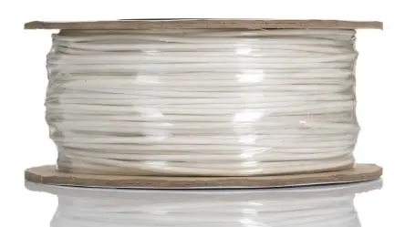 Produktfoto 1 von RS PRO Schaltdraht, 20 AWG 100 m Weiß Ø 2.05 mm 1 Litzen Polyvinylchlorid