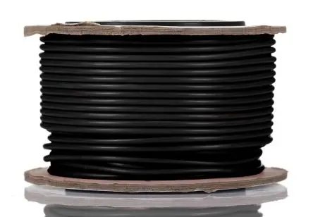 Produktfoto 1 von RS PRO Schaltdraht, 20 AWG 25 m Schwarz Ø 2.6 mm 16 Litzen Silikongummi