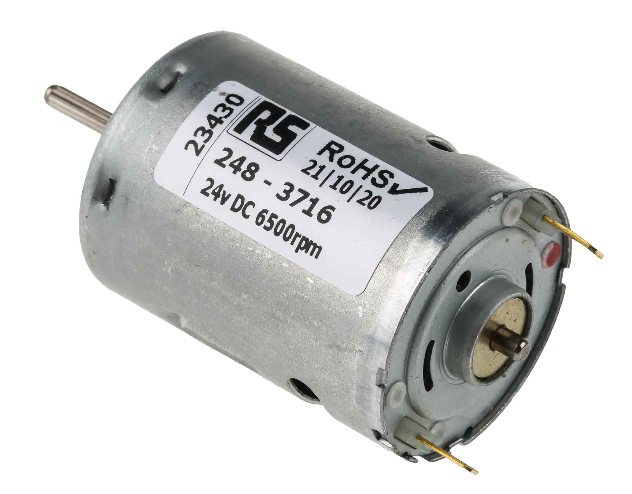Produktfoto 1 von Mellor Electric R DC Bürstenmotor Gleichstrommotor bis 3.5 Ncm, 24 V dc / 4.5 W, 6500 rpm, Wellen-Ø 2.3 mm x 37.8 mm x