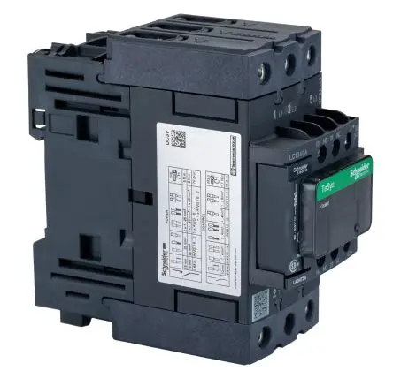 Produktfoto 1 von Schneider Electric LC1D Schütz 24V dc-Spule, 3-polig / 40 A 24V dc 22 kW 3 Schließer Motorsteuerung,
