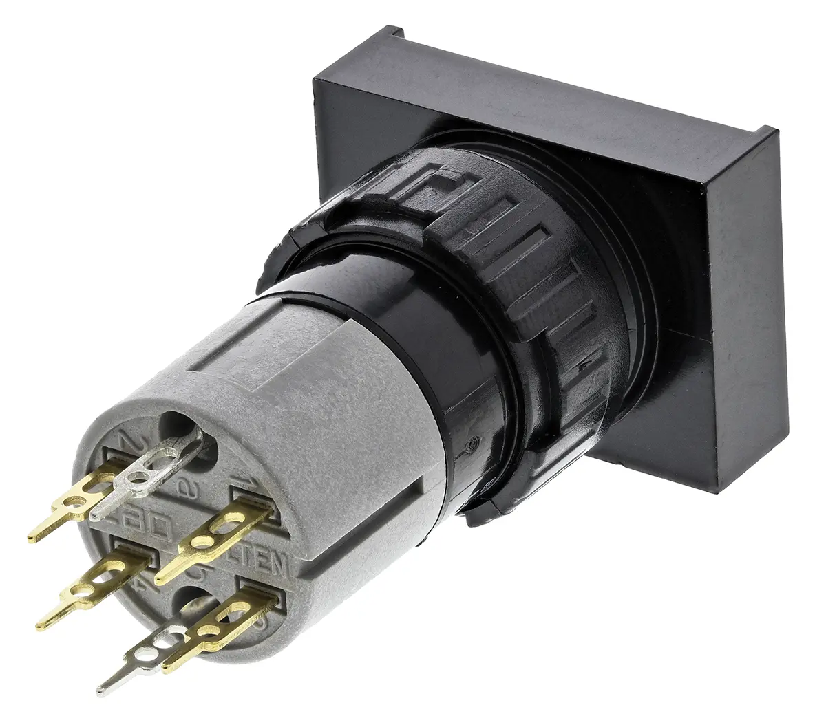 EAO 31 Druckschalter Beleuchtet Rastend Leiterplattenmontage Ø 16 mm, 1-poliger Umschalter / 100 mA 42 V dc 42 V ac,