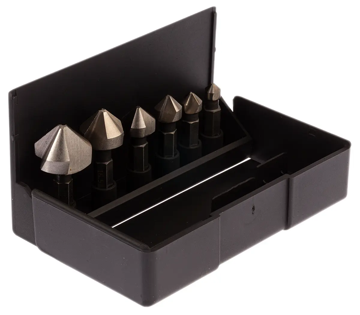 Produktfoto 1 von RS PRO HSS Senkerbohrer-Set, 90 ° 6