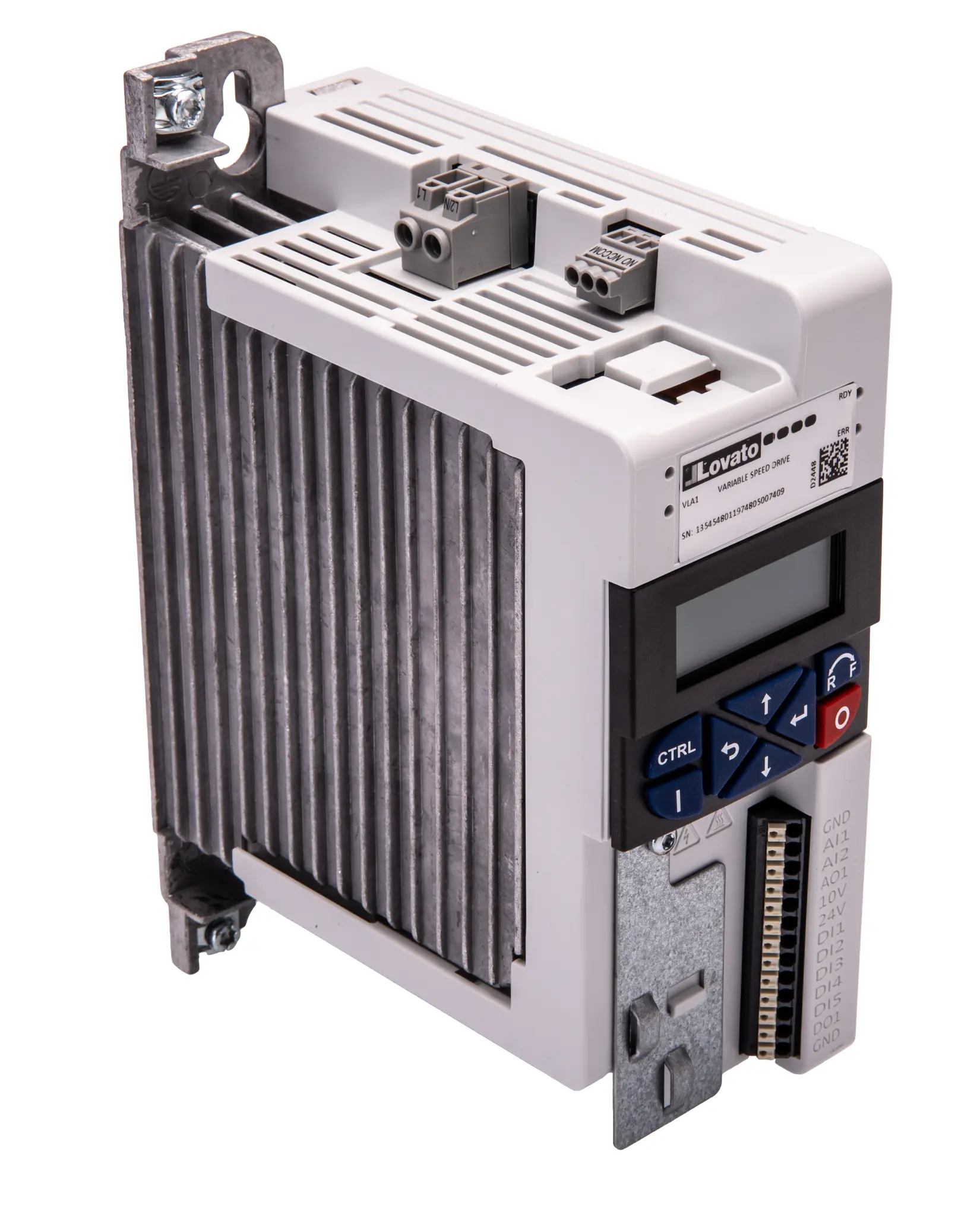 Produktfoto 1 von Lovato VLA1 1-Phasen Antrieb mit regelbarer Drehzahl 0.25 kW 240 V 2.4 A 599Hz