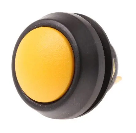 Produktfoto 1 von ITW 59 Miniaturdruckschalter lichtdurchlässig Tastend Panel Ø 13.6 mm, SPST / 400mA 50 V dc 125 V ac, IP67