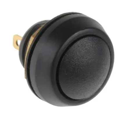 Produktfoto 1 von ITW 59 Miniaturdruckschalter lichtdurchlässig Tastend Panel Ø 13.6 mm, SPST / 400mA 50 V dc 125 V ac, IP67