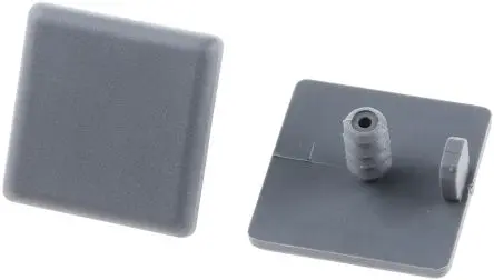 Produktfoto 1 von FlexLink Aluminium Endkappe, quadratisch Grau, 22 mm, 5.5 mm