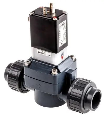 Produktfoto 1 von Bürkert 0142 Echte Verschraubung, 2 Echte Verschraubung Magnetventil DN 15 to 50 240V ac, Öffner DN 15 to 50