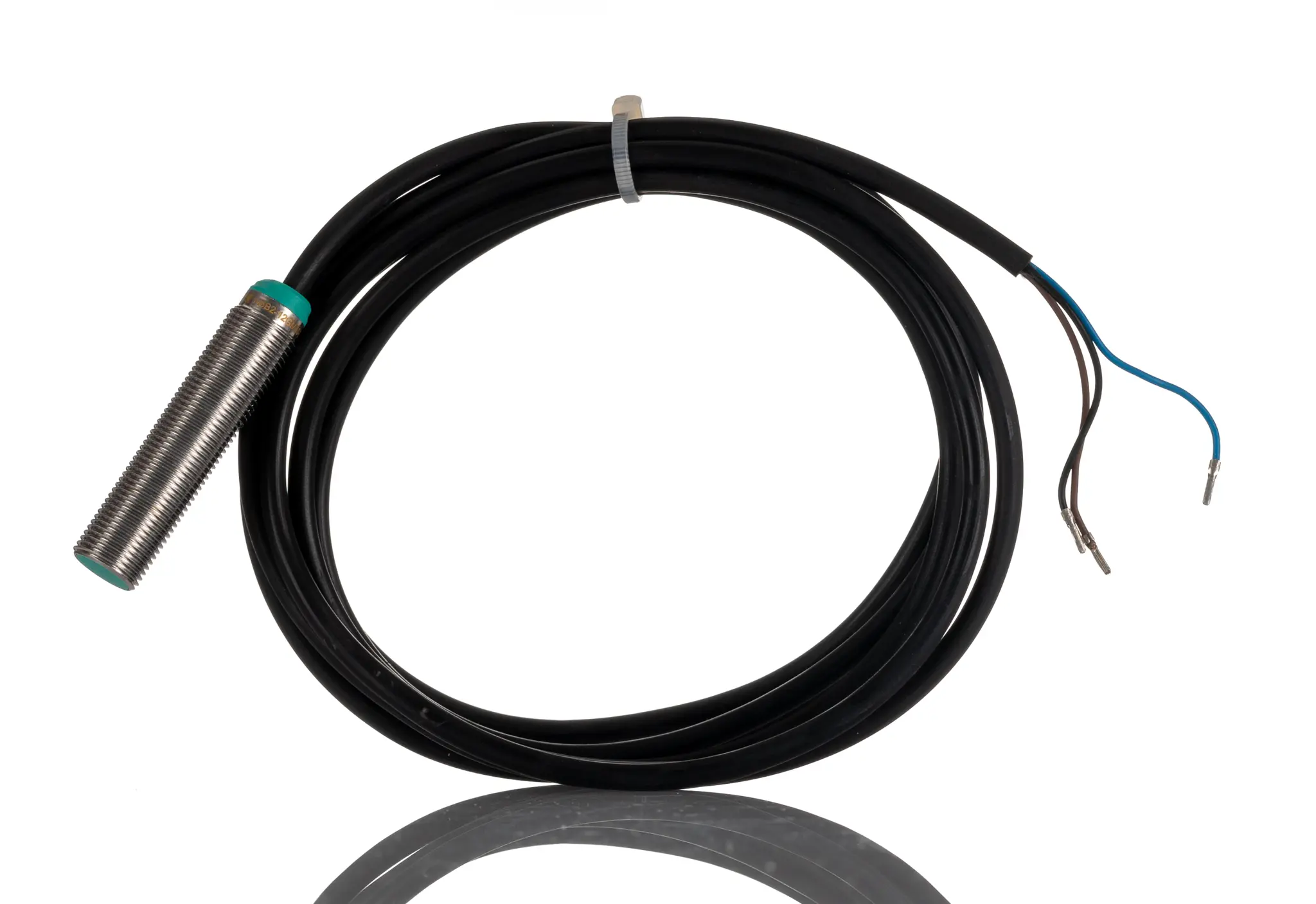 Produktfoto 1 von Pepperl + Fuchs M12 Näherungssensor Induktiv, Gewinderohr 2 mm PNP 5 → 36 V dc / 200 mA NO, IP68
