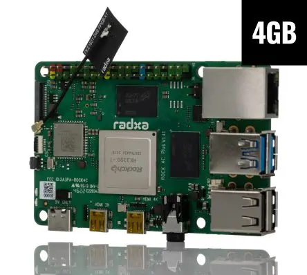 Produktfoto 1 von Okdo ROCK 4 Modell C+ 4 GB Einplatinencomputer