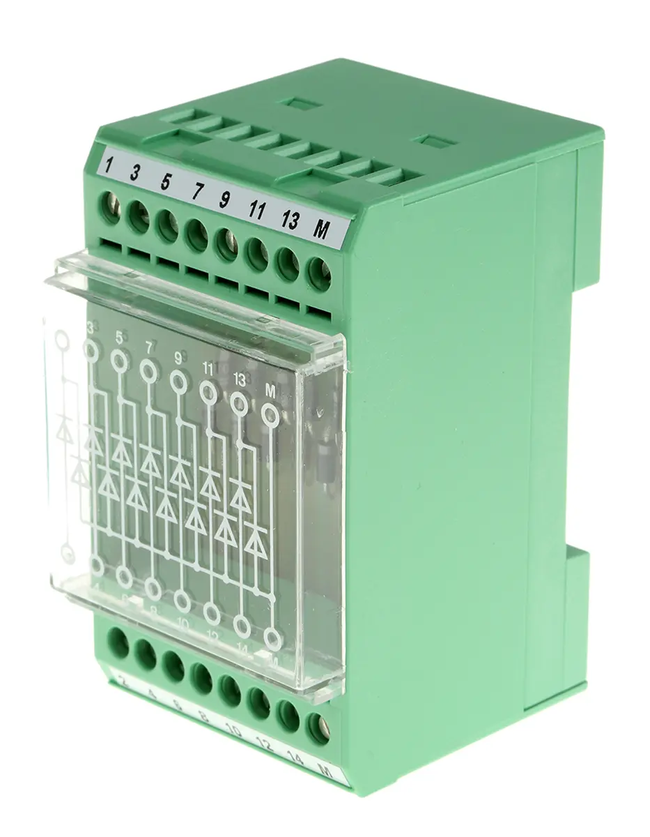 Phoenix Contact EMG 45-DIO14M/LP Modularer Anschlussklemmenblock Grün, 250 V ac Schraubbefestigung