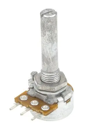 Produktfoto 1 von Alps Alpine RK163 Panel Drehen Kohleschicht Potenziometer 50 kΩ 20 % / 0.1 W, Schaft-Ø 6 mm
