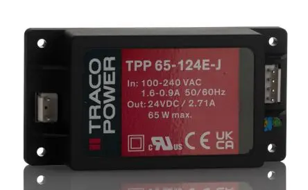 Produktfoto 1 von TRACOPOWER TPP 65E-J Spannungsversorgung 1 24V dc 65 W, Fahrgestell 264V ac