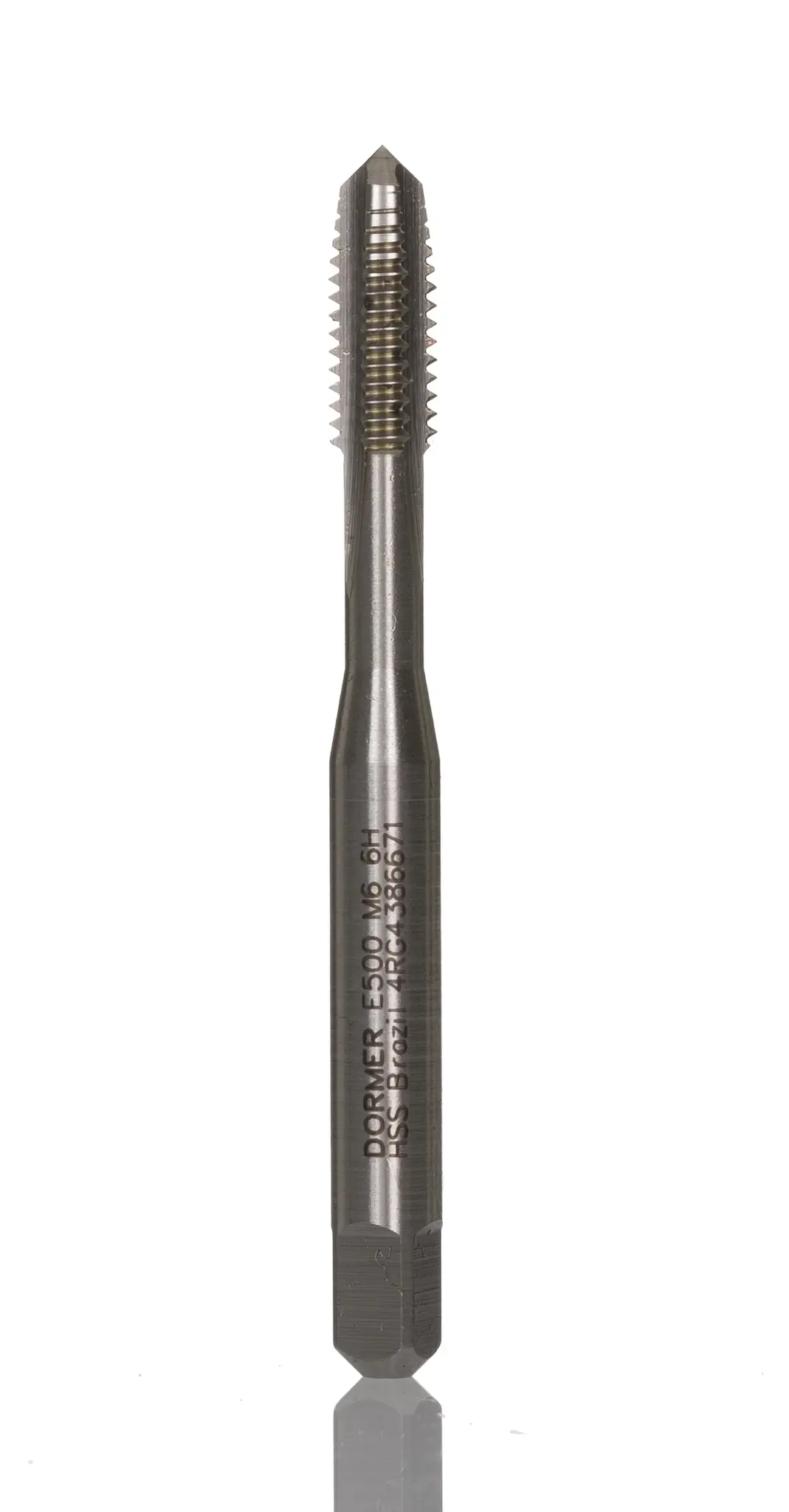 Produktfoto 1 von Dormer Gewindebohrer HSS Maschinen, Metrisch Gerade Nut, Rechtsgewinde, 1-teilig M6