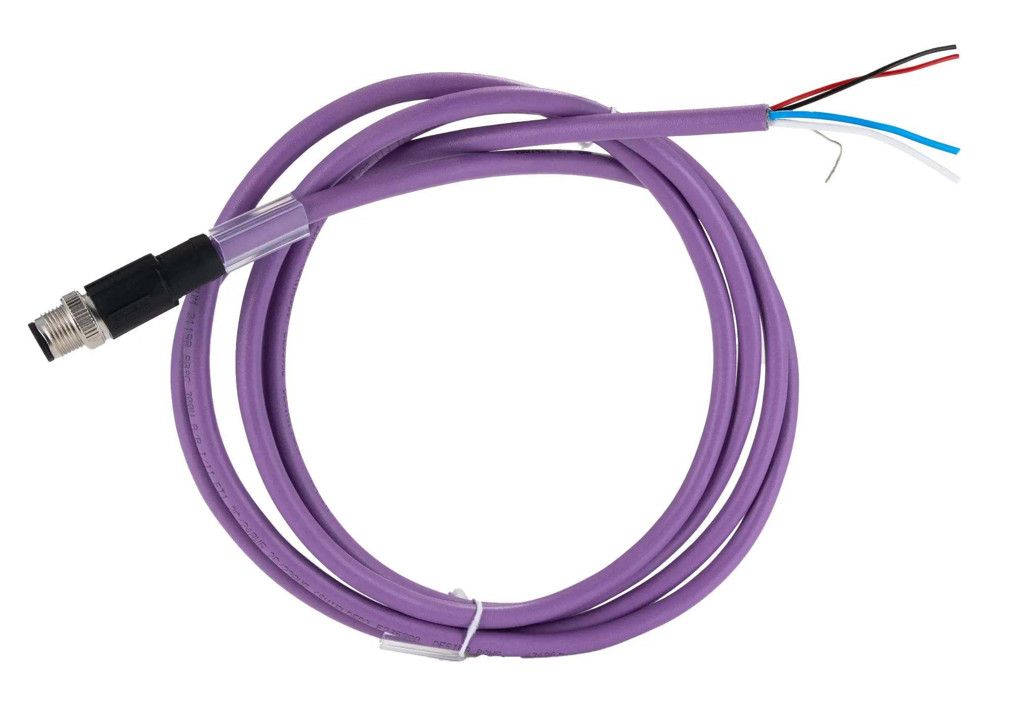 Produktfoto 1 von Phoenix Contact Steuerkabel, 5-adrig 2 x 0.25 mm² 24 AWG Rot Geschirmt, 2 m, Polyethylen