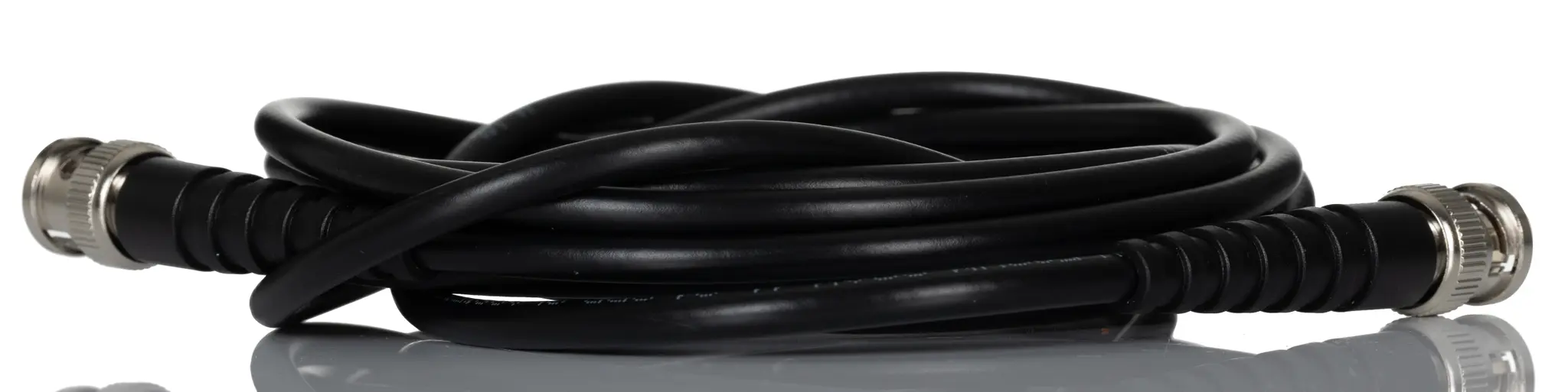 Produktfoto 1 von RS PRO BNC RG58 Koaxialkabel, Abgeschlossen, 50 Ω, 3 m, Schwarz