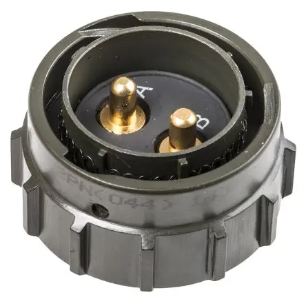 Amphenol Limited, 62 GB Vergoldetes Kupfer MIL-Spec Rundsteckverbinder Gerade, 2-polig, 1.5kV ac, Kabel, Gehäuse 18