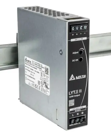 Produktfoto 1 von Delta Electronics DRL DIN-Schienen Netzteil Geschalteter Modus 264V ac AC / 5 A 24V dc DC 120 W