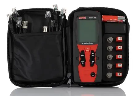 Produktfoto 1 von RS PRO RSVDV-100 Netzwerktester Tonsignal, Kabelprüfgerät, RJ12, RJ45, RJ11