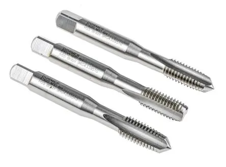 Produktfoto 1 von Dormer Gewindebohrer Satz HSS Maschinen Gerade Nut, 3-teilig M10