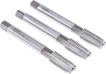 Produktfoto 1 von Dormer Gewindebohrer Satz HSS Maschinen Gerade Nut, 3-teilig M12