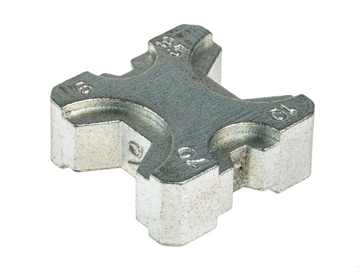 Produktfoto 1 von RS PRO Crimp-Matrizensatz Schwarz, Crimpmatrize