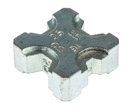 Produktfoto 1 von RS PRO Crimp-Matrizensatz Schwarz, Crimpmatrize