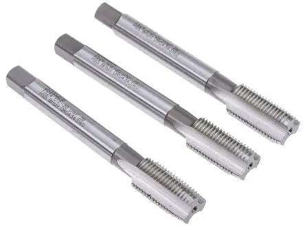 Produktfoto 1 von Dormer Gewindebohrer Satz HSS Hand, UNF Gerade Nut, Rechtsgewinde, 3-teilig 1/2 in-20 UNF