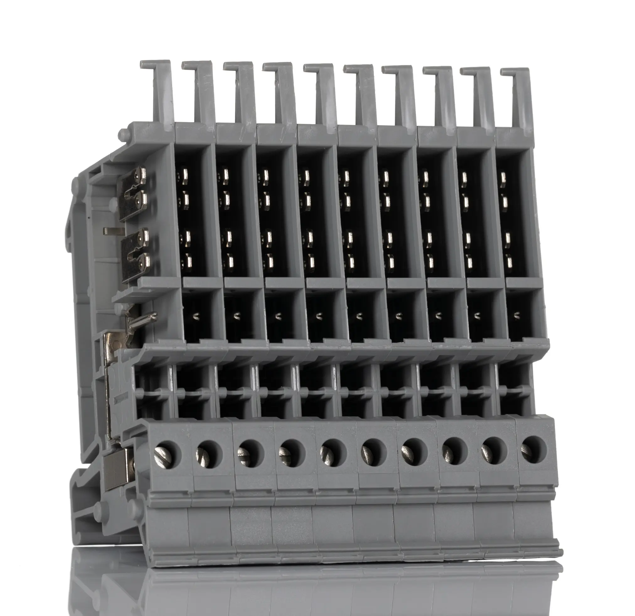 Produktfoto 1 von Phoenix Contact Anschlussklemmenblock für Durchkontaktierung 1 Grau, 2.5 mm², 800 V Schraubbefestigung