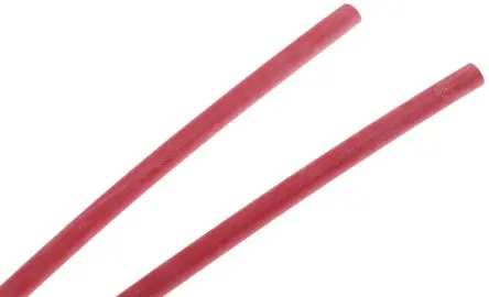 Produktfoto 1 von RS PRO Wärmeschrumpfschlauch, Polyolefin Rot, Ø 3 mm Schrumpfrate 3:1, Länge 1.2m