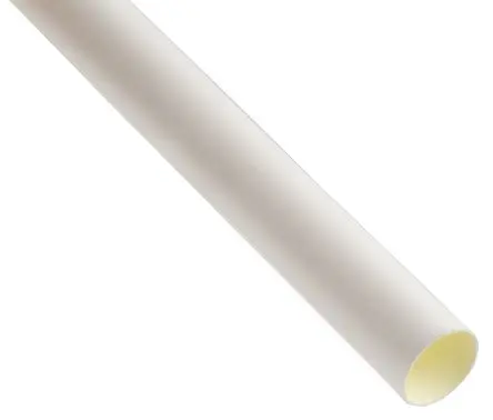 Produktfoto 1 von RS PRO Wärmeschrumpfschlauch, Polyolefin Weiß, Ø 9.5 mm Schrumpfrate 3:1, Länge 1.2m