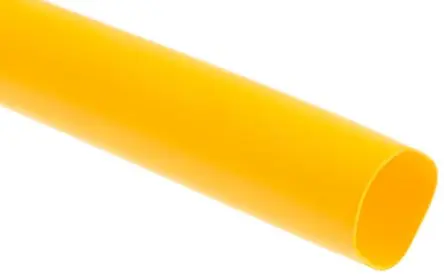 Produktfoto 1 von RS PRO Wärmeschrumpfschlauch, Polyolefin Gelb, Ø 12.7 mm Schrumpfrate 3:1, Länge 1.2m