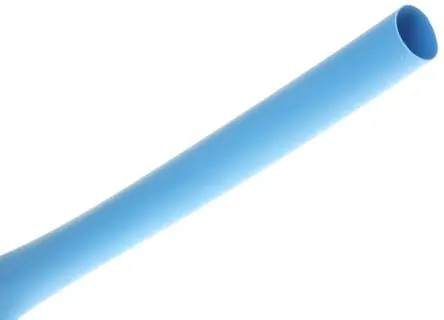 Produktfoto 1 von RS PRO Wärmeschrumpfschlauch, Polyolefin Blau, Ø 12.7 mm Schrumpfrate 3:1, Länge 1.2m