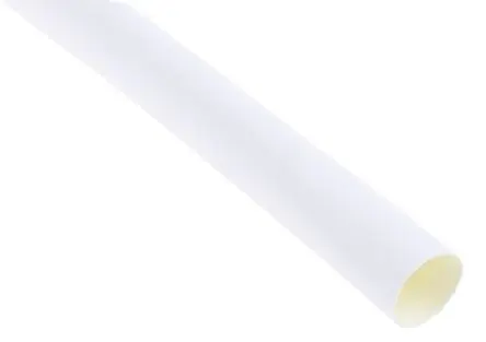 RS PRO Wärmeschrumpfschlauch, Polyolefin Weiß, Ø 12.7 mm Schrumpfrate 3:1, Länge 1.2m