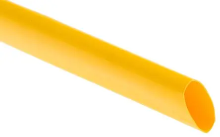 RS PRO Wärmeschrumpfschlauch, Polyolefin Gelb, Ø 19 mm Schrumpfrate 3:1, Länge 1.2m