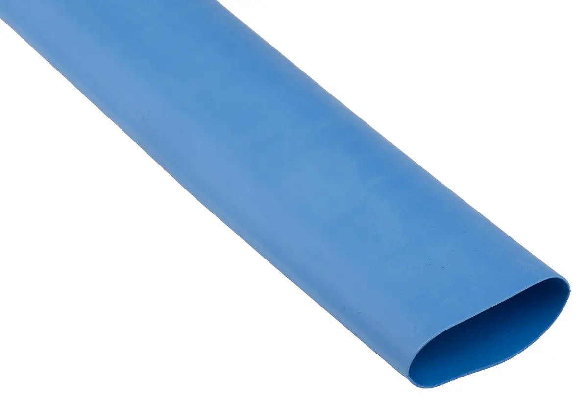 Produktfoto 1 von RS PRO Wärmeschrumpfschlauch, Polyolefin Blau, Ø 40 mm Schrumpfrate 3:1, Länge 1.2m