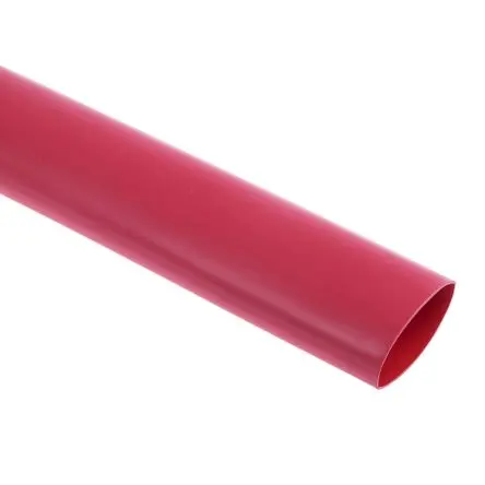 Produktfoto 1 von RS PRO Wärmeschrumpfschlauch, Polyolefin Rot, Ø 19 mm Schrumpfrate 3:1, Länge 1.2m