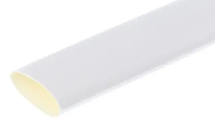 Produktfoto 1 von RS PRO Wärmeschrumpfschlauch, Polyolefin Weiß, Ø 19 mm Schrumpfrate 3:1, Länge 1.2m