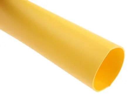 Produktfoto 1 von RS PRO Wärmeschrumpfschlauch, Polyolefin Gelb, Ø 24 mm Schrumpfrate 3:1, Länge 1.2m