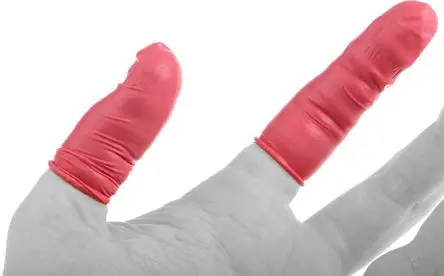 Produktfoto 1 von RS PRO Fingerlinge Latex Rosa 720 Per Pack Stk. Antistatisch