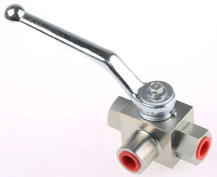 Produktfoto 1 von RS PRO 3 Hydraulisches Kugelventil G, Serie BK3, Stahl, max. 500 bar