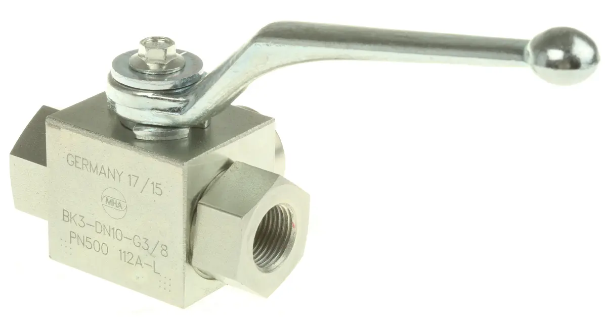 Produktfoto 1 von RS PRO 3 Hydraulisches Kugelventil G, Serie BK3, Stahl, max. 315 bar