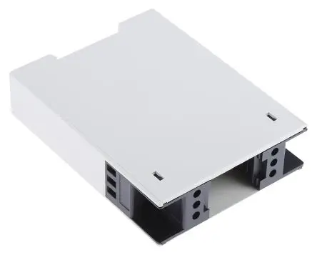 Produktfoto 1 von RS PRO DIN-Schienengehäuse, Geh.Mat. Polycarbonat 98.5 mm, Hutprofil 75 mm, Grau, DIN-Hutschiene 22.5mm